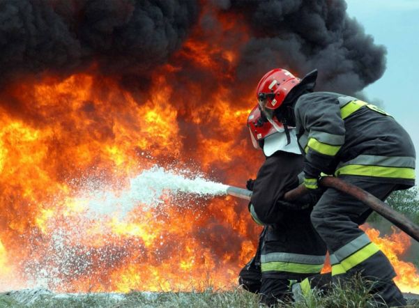 В Пушкине горит подразделение университета МВД