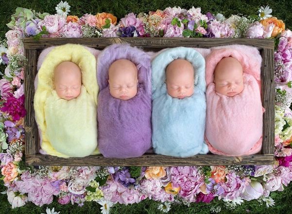 Петербурженка  родила четверню